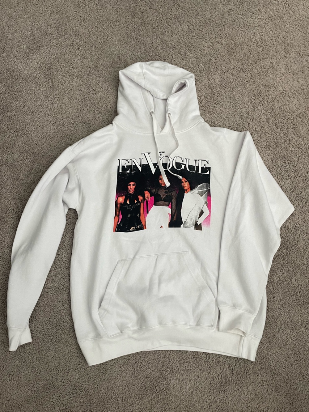 En Vogue "Free Your Mind" Graphic Hoodie Sweatshirt - White